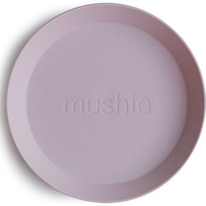 Mushie - Kinderservies Set 2 Borden Rond - Borden - Soft Lilac