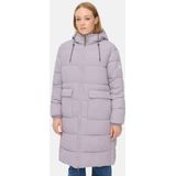 camel active Gewatteerde mantel met verstelbare zoom en vaste capuchon - Maat womenswear-34 - Paars