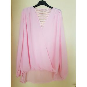 Dames top met bewerkte achterkant One size 38 t/m 44