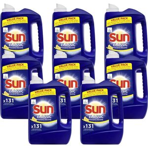 Sun - Vaatwaspoeder Classic - Citroen - Voordeelverpakking 8 x 131 vaatwasbeurten - 1048 totaal