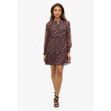 Superdry - Tiered Korte Jurk - Zwart - Lange Mouwen