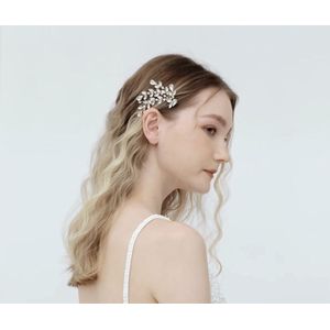 Gouden haarclip met strass