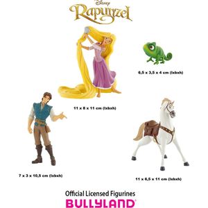 Bullyland - Disney Rapunzel Speelset - Speelfiguurtjes - Taarttoppers - Set 4 stuks (+/- 4-11 cm)