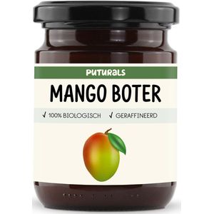 Puturals Mango Butter 100% Biologisch en Geraffineerd - 250 gram - Mango Boter bevat Vitamine A, C en E - Mango Butter voor Diepe Hydratatie van Huid en Haar