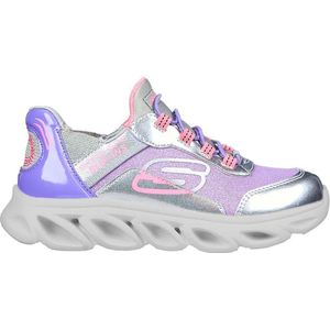 Skechers Flex Glide Meisjes Sneakers - Grijs/Lila - Maat 29