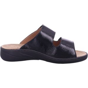 SOLIDUS - slippers - dames - Wellness Spezial 20187-00691 -G - Perlack schwarz - maat EU: 39 1/3 en UK: 6