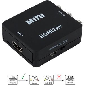 HDMI naar AV Adapter - 1080p Full HD - Zwart