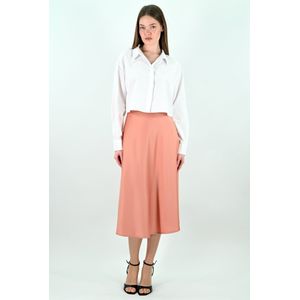 YesMooi - Satijnen Midirok - Roze - M (38)