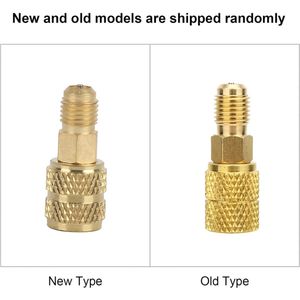 Adapter 1/4 inch Sae naar 5/16 inch Sae voor HVAC slangconnector - R410A A/C