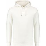 Purewhite - Heren Slim fit Sweaters Hoodie LS - Off White - Maat XXL