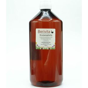 Druivenpitolie Puur Liter - Huidolie en Haarolie - Koudgeperst - Grape Seed Oil