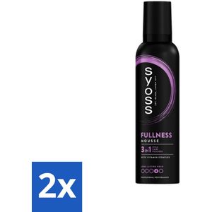 Syoss - Fullness - Haarmousse - Lichtgewicht Volume - 250 ml - Voordeelverpakking - 2 stuks