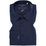 Eterna - MODERN FIT - Overhemd - Navy - Lange Mouwen - NON IRON