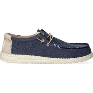 HEYDUDE Wally Coastline Jute Heren Instappers Navy Maat 48