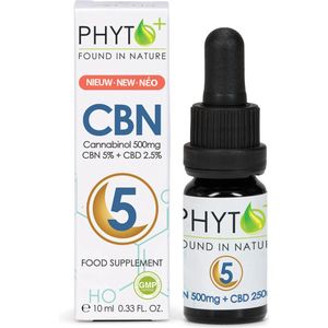 CBN Olie 5 [ CBN 5% + CBD 2.5% Mix ] - PHYTO+ - Sterke Formule