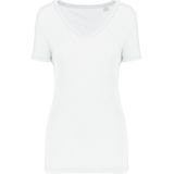 Kariban - Lyocell Tencel - Dames-T-shirt - V-hals - 100% Lyocell