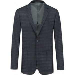 GENTS - Colbert ruit - Polyblend - Blauw-Grijs - Maat 50/L