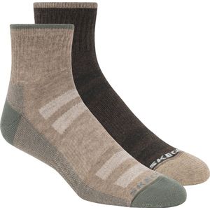 Skechers 1/2 Terry Trail Qtr Crew Heren Sokken - Bruin - One Size