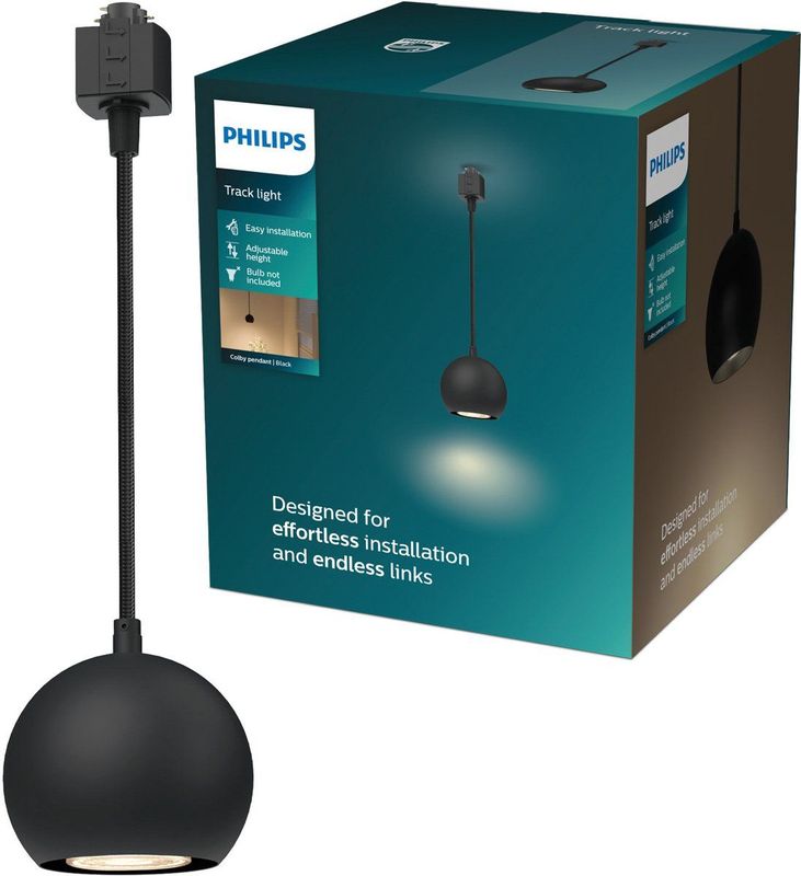Philips EasyLink Colby - Hanglamp - Zwart - GU10 fitting - Maximaal wattage 7W