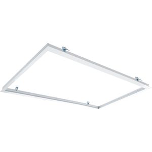 - LED paneel inbouw - 120x30cm Inbouw Framesysteem - Wit aluminium