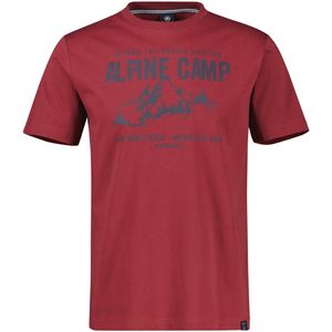 Lerros - T-shirt - Maple Red - Heren - Outdoorprint
