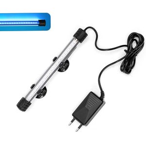 Nobleza Aquariumverlichting 20 cm - LED blauw licht voor aquarium - Glazen behuizing - 20 cm- 1 Watt