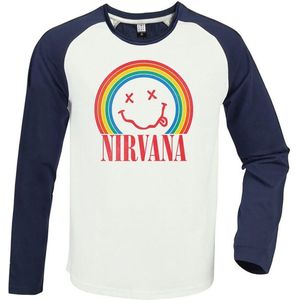 Nirvana Amplified Collection - Rainbow Heren Shirt met lange mouwen - meerkleurig - S