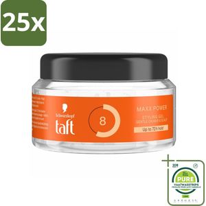 25 x Taft - Maxx Power 8 - Styling Gel - Maximale controle - 250 ml - Grootverpakking - Haargel - Taft - Maxx Power Gel - Sterke Hold - Langdurige Fixatie