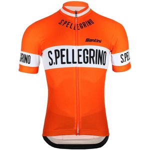 Retro San Pellegrino fietsshirt met korte mouwen - S