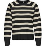 ONLY Trui 'ONLAMA'  ecru / zwart