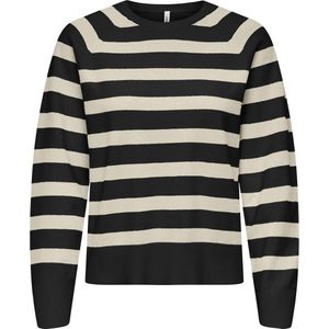 ONLY Trui 'ONLAMA'  ecru / zwart