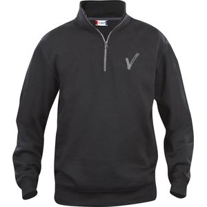 Security / Beveiliging kleding - Clique - Sweater met rits - Zwart inclusief Borstlogo (V-tje) en Ruglogo (SECURITY) - Maat XL - VOOR PROFESSIONALS