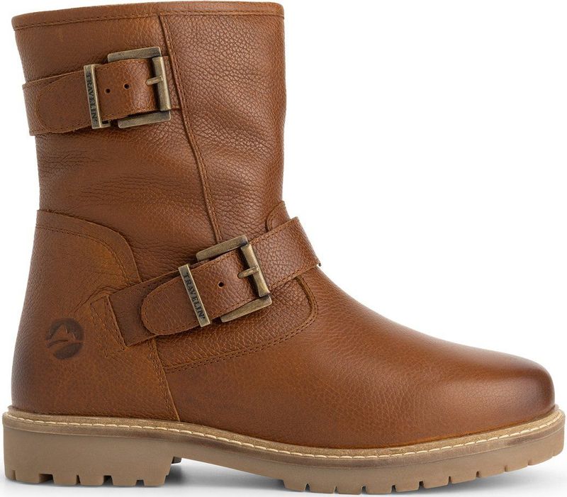 Travelin' - Trustrup - Biker Boots - Cognac - Wolgevoerd
