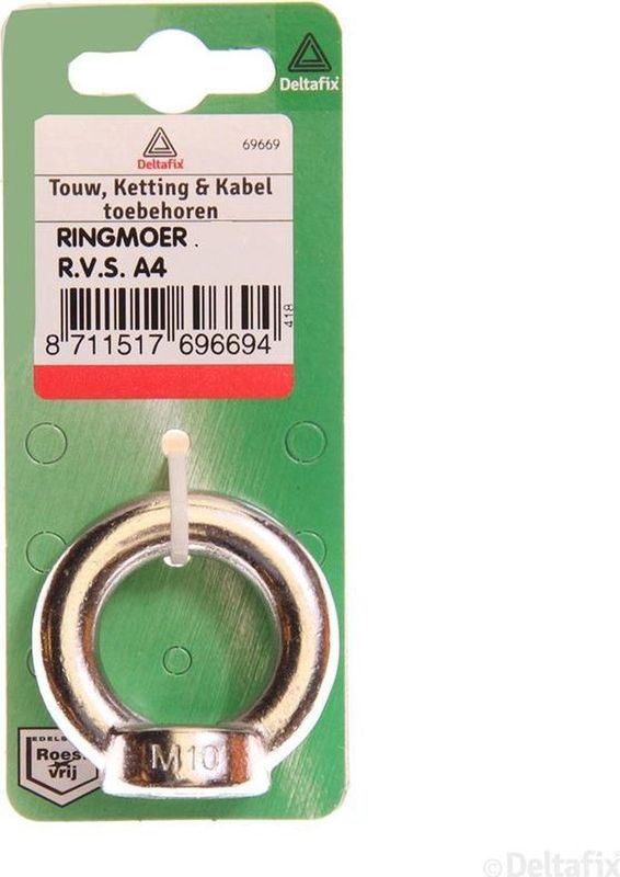 Deltafix - Ringmoer - RVS - Per Stuk