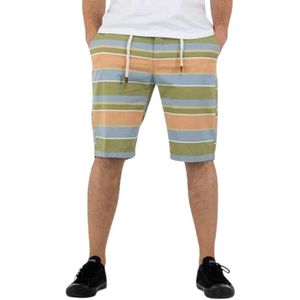 Ature korte broek brede strepen oranje W30