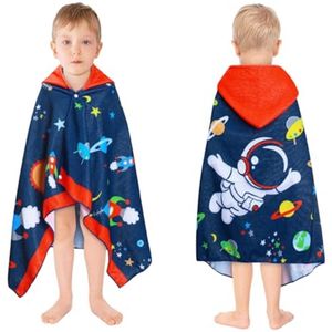 Badponcho voor kinderen - Zachte en absorberende microvezel strandhanddoek met capuchon