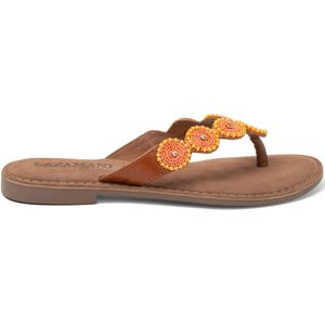 Lazamani - Luna - Dames Slippers - Apricot - Leer