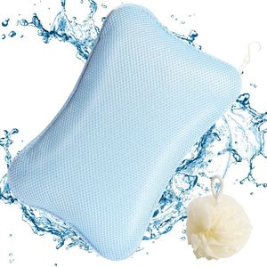 Badkussen voor badkuip - Comfort voor nek en rug - 1 stuk - Blauw