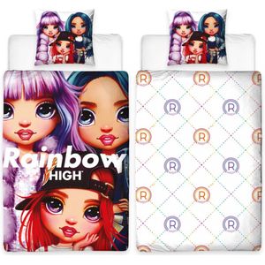 Rainbow High Dekbedovertrek 140 x 200 cm - Microvezel - 60 x 70 cm