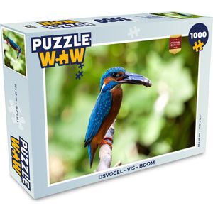 Puzzel IJsvogel - Vis - Boom - Legpuzzel - Puzzel 1000 stukjes volwassenen