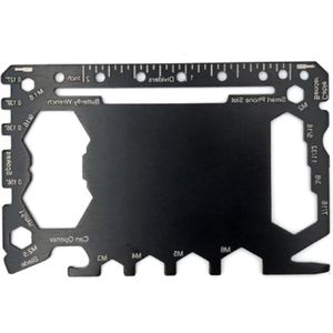 Multifunctioneel gereedschap en survivalkaart - 46 in 1 - licht en draagbaar van roestvrij staal voor kamperen in de open lucht .