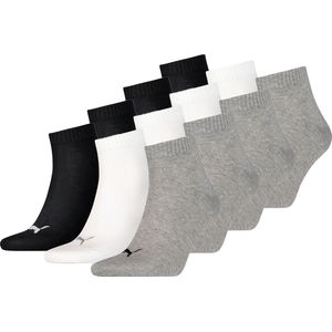 SOKKEN 12 paar Puma unisex kwartsokken, sneakers maat. 35 - 49 voor dames- en herensokken