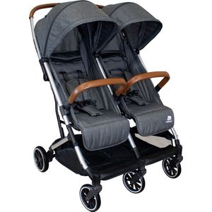 Deryan Luxe Rolo X2 Dubbele Buggy - Duo Buggy - Grijs