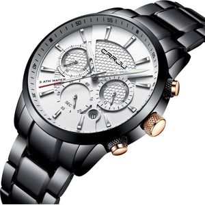 CRRJUØ Horloges voor Mannen Herenhorloge Jongens Heren Watch Horloge Ø Horlogebox Geschenkdoos Ø Zwart Wit