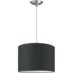 Home Sweet Home hanglamp Bling - verlichtingspendel Basic inclusief lampenkap - lampenkap 30/30/20cm - pendel lengte 100 cm - geschikt voor E27 LED lamp - antraciet