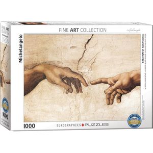 Eurographics puzzel Creation of Adam - Detail stukjes - Michelangelo - 1000 stukjes