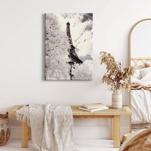 Canvas print DD123113 White Paris A.S. Création 0,5 x 0,7 m Wit Kantoor Hal/Gang Keuken Slaapkamer Woonkamer