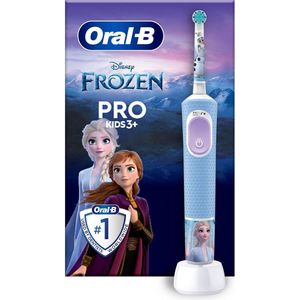 Oral-B Pro Kids Elektrische Tandenborstel, 1 Handvat Met Frozen, 1 Opzetborstel, Ontworpen Door Braun, Voor Kinderen Vanaf 3 Jaar