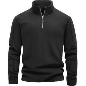 Fleece Half Zip Sweatshirt voor Heren - Thermische Winter Jumper voor Buitensporten
