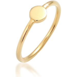 Elli Dames Ring Dames Stacking Ring Platelet Geo Basic Trend Blogger in 925 Sterling Zilver